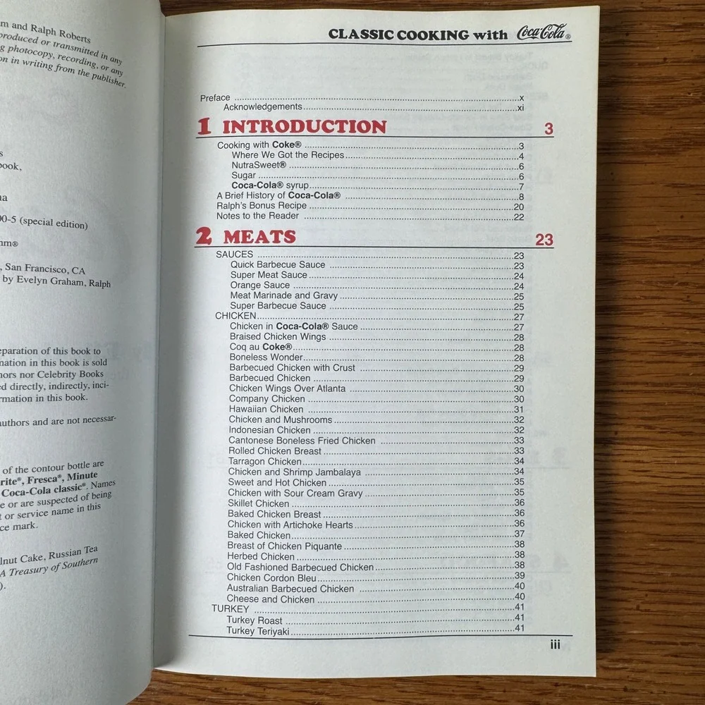Classic Cooking with Coca-Cola Cookbook Graham Roberts‎ 1998 Soda Recipes